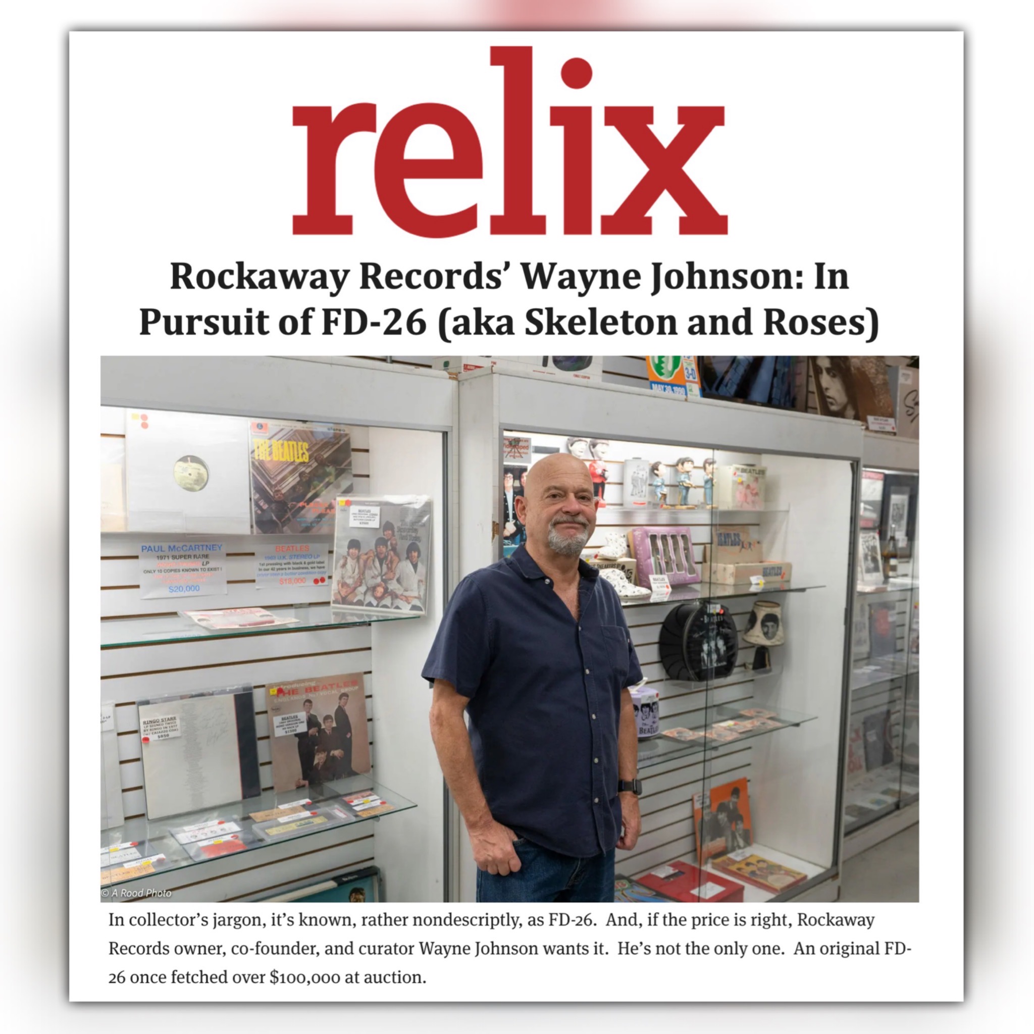 Rockaway Records Relix Magazine